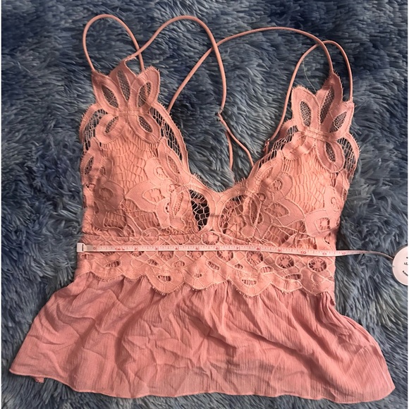 Rue 21 Pink Lace Babydoll Top - Picture 2 of 6